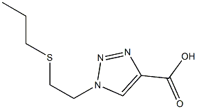 1-[2-(propylsulfanyl)ethyl]-1H-1,2,3-triazole-4-carboxylic acid Struktur