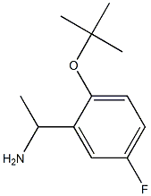 1-[2-(tert-butoxy)-5-fluorophenyl]ethan-1-amine Struktur