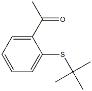 1-[2-(tert-butylsulfanyl)phenyl]ethan-1-one Struktur