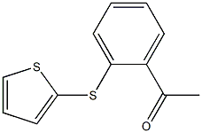 1-[2-(thiophen-2-ylsulfanyl)phenyl]ethan-1-one Struktur