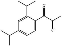 1-[2,4-bis(propan-2-yl)phenyl]-2-chloropropan-1-one Struktur