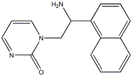 1-[2-amino-2-(1-naphthyl)ethyl]pyrimidin-2(1H)-one Struktur