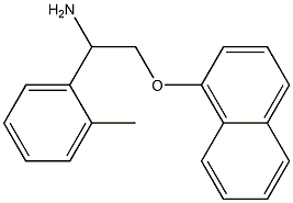 1-[2-amino-2-(2-methylphenyl)ethoxy]naphthalene Struktur