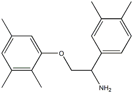 1-[2-amino-2-(3,4-dimethylphenyl)ethoxy]-2,3,5-trimethylbenzene Struktur