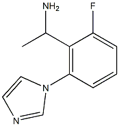 1-[2-fluoro-6-(1H-imidazol-1-yl)phenyl]ethan-1-amine Struktur