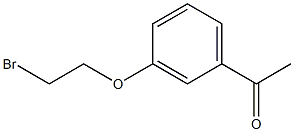 1-[3-(2-bromoethoxy)phenyl]ethanone Struktur