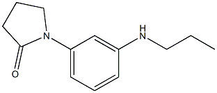 1-[3-(propylamino)phenyl]pyrrolidin-2-one Struktur