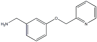 1-[3-(pyridin-2-ylmethoxy)phenyl]methanamine Struktur