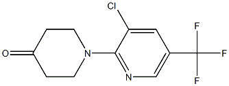 1-[3-chloro-5-(trifluoromethyl)pyridin-2-yl]piperidin-4-one Struktur