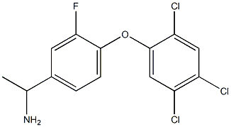 1-[3-fluoro-4-(2,4,5-trichlorophenoxy)phenyl]ethan-1-amine Struktur