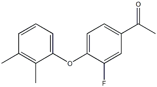 1-[4-(2,3-dimethylphenoxy)-3-fluorophenyl]ethan-1-one Struktur