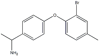 1-[4-(2-bromo-4-methylphenoxy)phenyl]ethan-1-amine Struktur