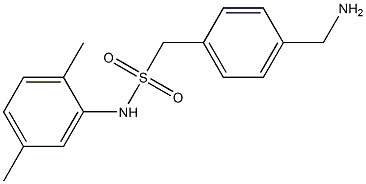 1-[4-(aminomethyl)phenyl]-N-(2,5-dimethylphenyl)methanesulfonamide Struktur