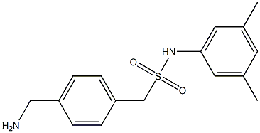 1-[4-(aminomethyl)phenyl]-N-(3,5-dimethylphenyl)methanesulfonamide Struktur