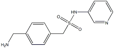 1-[4-(aminomethyl)phenyl]-N-(pyridin-3-yl)methanesulfonamide Struktur