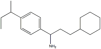 1-[4-(butan-2-yl)phenyl]-3-cyclohexylpropan-1-amine Struktur