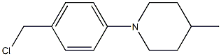 1-[4-(chloromethyl)phenyl]-4-methylpiperidine Struktur