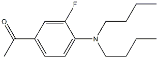 1-[4-(dibutylamino)-3-fluorophenyl]ethan-1-one Struktur