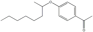 1-[4-(octan-2-yloxy)phenyl]ethan-1-one Struktur