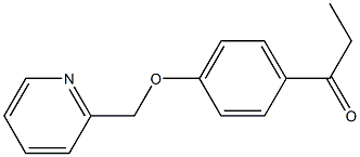 1-[4-(pyridin-2-ylmethoxy)phenyl]propan-1-one Struktur