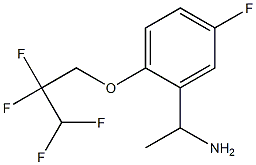 1-[5-fluoro-2-(2,2,3,3-tetrafluoropropoxy)phenyl]ethan-1-amine Struktur