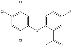 1-[5-fluoro-2-(2,4,5-trichlorophenoxy)phenyl]ethan-1-one Struktur