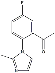 1-[5-fluoro-2-(2-methyl-1H-imidazol-1-yl)phenyl]ethan-1-one Struktur