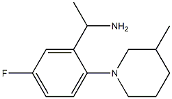 1-[5-fluoro-2-(3-methylpiperidin-1-yl)phenyl]ethan-1-amine Struktur