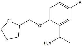 1-[5-fluoro-2-(oxolan-2-ylmethoxy)phenyl]ethan-1-amine Struktur