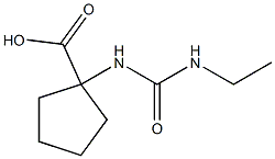 1-{[(ethylamino)carbonyl]amino}cyclopentanecarboxylic acid Struktur