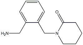 1-{[2-(aminomethyl)phenyl]methyl}piperidin-2-one Struktur