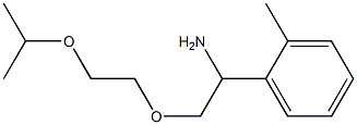 1-{1-amino-2-[2-(propan-2-yloxy)ethoxy]ethyl}-2-methylbenzene Struktur