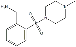 1-{2-[(4-methylpiperazin-1-yl)sulfonyl]phenyl}methanamine Struktur