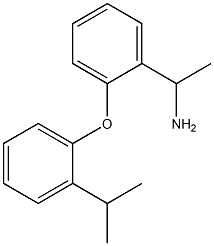 1-{2-[2-(propan-2-yl)phenoxy]phenyl}ethan-1-amine Struktur