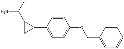 1-{2-[4-(benzyloxy)phenyl]cyclopropyl}ethan-1-amine Struktur