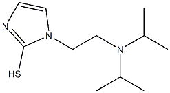 1-{2-[bis(propan-2-yl)amino]ethyl}-1H-imidazole-2-thiol Struktur