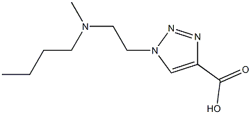 1-{2-[butyl(methyl)amino]ethyl}-1H-1,2,3-triazole-4-carboxylic acid Struktur