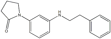 1-{3-[(2-phenylethyl)amino]phenyl}pyrrolidin-2-one Struktur