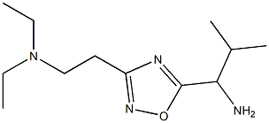 1-{3-[2-(diethylamino)ethyl]-1,2,4-oxadiazol-5-yl}-2-methylpropan-1-amine Struktur