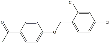 1-{4-[(2,4-dichlorophenyl)methoxy]phenyl}ethan-1-one Struktur