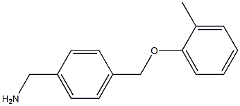 1-{4-[(2-methylphenoxy)methyl]phenyl}methanamine Struktur