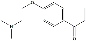 1-{4-[2-(dimethylamino)ethoxy]phenyl}propan-1-one Struktur