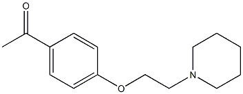 1-{4-[2-(piperidin-1-yl)ethoxy]phenyl}ethan-1-one Struktur