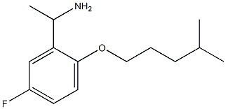 1-{5-fluoro-2-[(4-methylpentyl)oxy]phenyl}ethan-1-amine Struktur