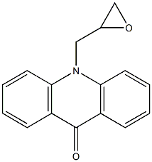 10-(oxiran-2-ylmethyl)-9,10-dihydroacridin-9-one Struktur