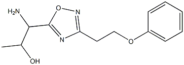 1-amino-1-[3-(2-phenoxyethyl)-1,2,4-oxadiazol-5-yl]propan-2-ol Struktur