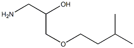 1-amino-3-(3-methylbutoxy)propan-2-ol Struktur