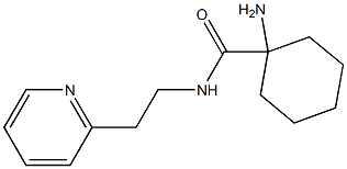 1-amino-N-(2-pyridin-2-ylethyl)cyclohexanecarboxamide Struktur