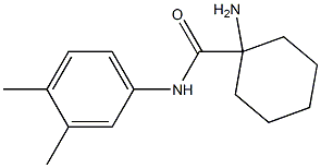 1-amino-N-(3,4-dimethylphenyl)cyclohexanecarboxamide Struktur