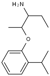 1-ethyl-2-(2-isopropylphenoxy)propylamine Struktur